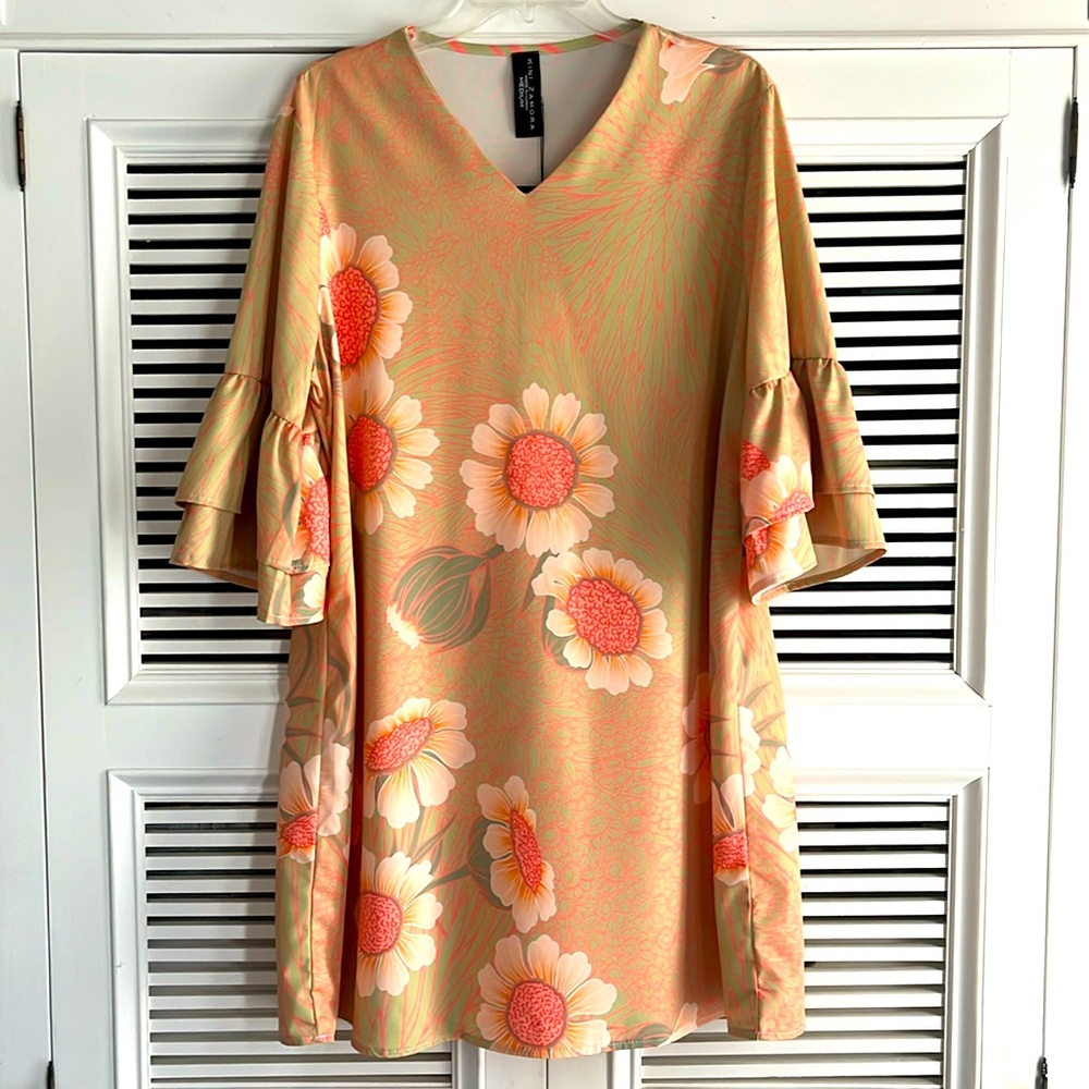 🌺Kini Zamora A line V neck Dress